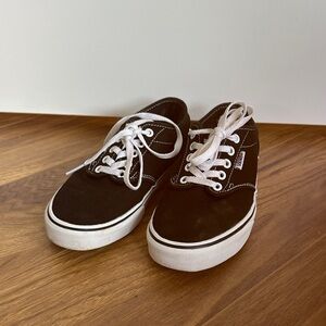 Vans Black & White Low-Top Canvas Sneakers